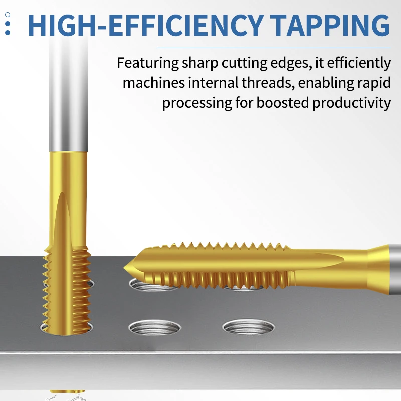 

UFS TAP HSSE-M35 JIS Standard TIN Coating Straight Fluted Hand Tap M1.6 M1.8 M2 M2.2 M2.5 M3 M4 M5 Machine Screw Thread Taps
