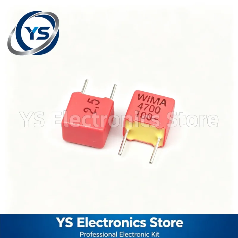 5-50pcs WIMA FKP2 RED 100V4700PF 100V 0.0047UF 4700PF 472 100V472 5mm P5 Film Capacitor Hi-Fi Audio Capacitors NEW and Original