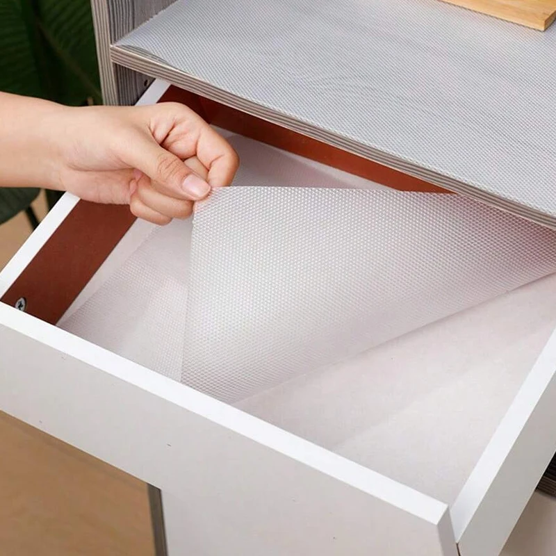 1roll Transparent Waterproof and Anti Fouling Mat EVA Easy To Clean Kitchen Non Stick and Anti Oil Mat Anti Slip Cabinet Mat