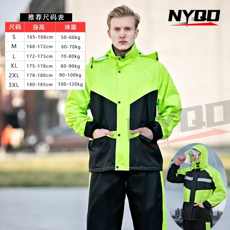 Motorcycle Raincoat Suit Rainstorm Prevention Jacket Pants Camping Hiking Fishing Raincoat Moto Raincoat Motorcyclist Rider Rain