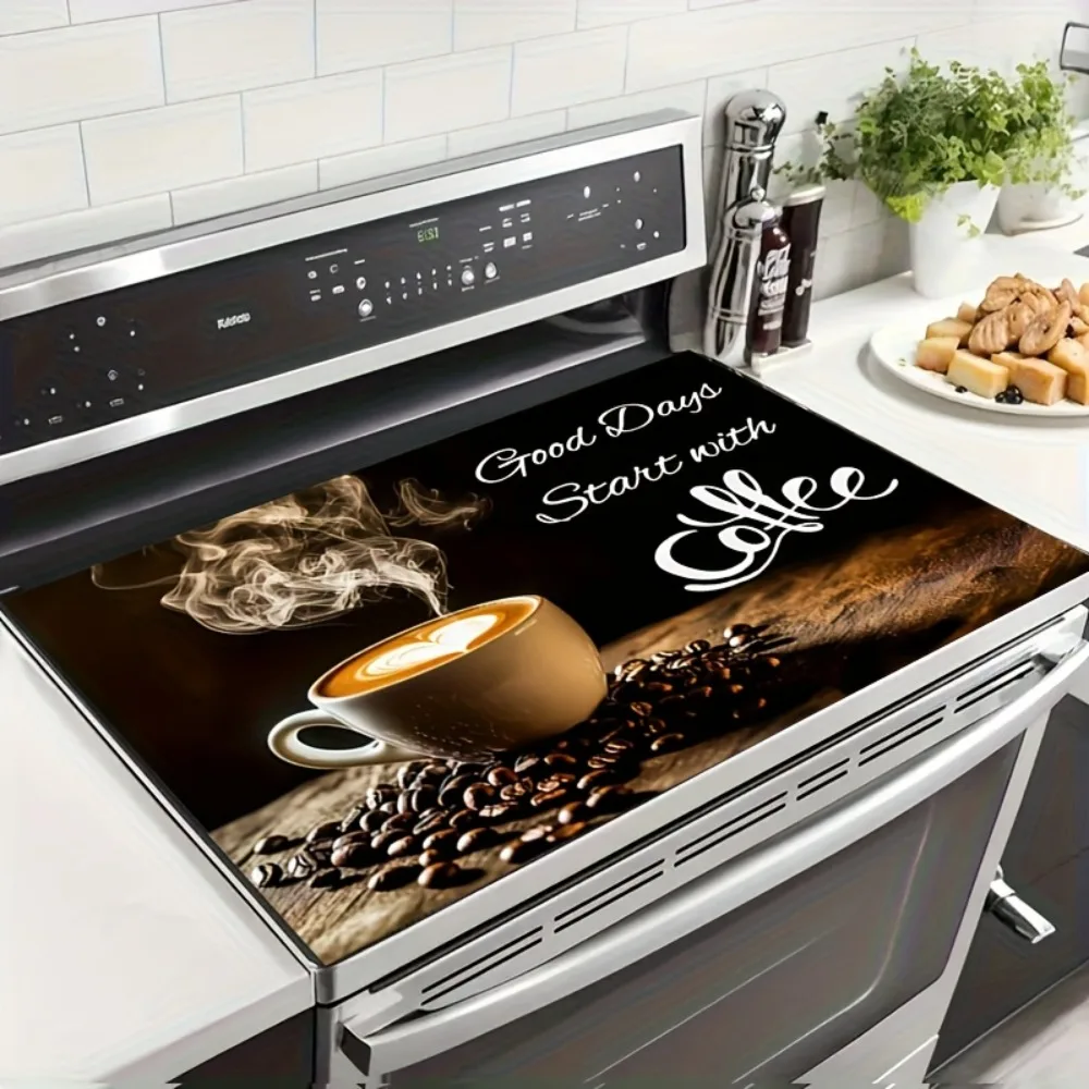 CIFBUY Large Gaming Mouse Pad Coffee Lover Non Slip Rubber Desk Mat Scratch Resistant Polyester Kitchen Office Work Home Decor