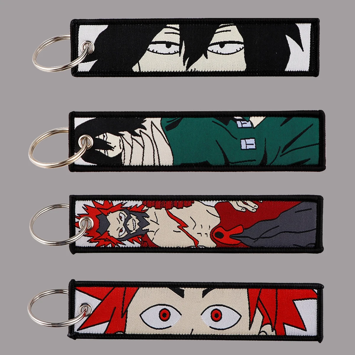 

1pcs Manga Embroidered Keychain Anime Keys Tag For Car Motorcycles Keyring Pendant Keys Holder Fashion Accessories Gifts