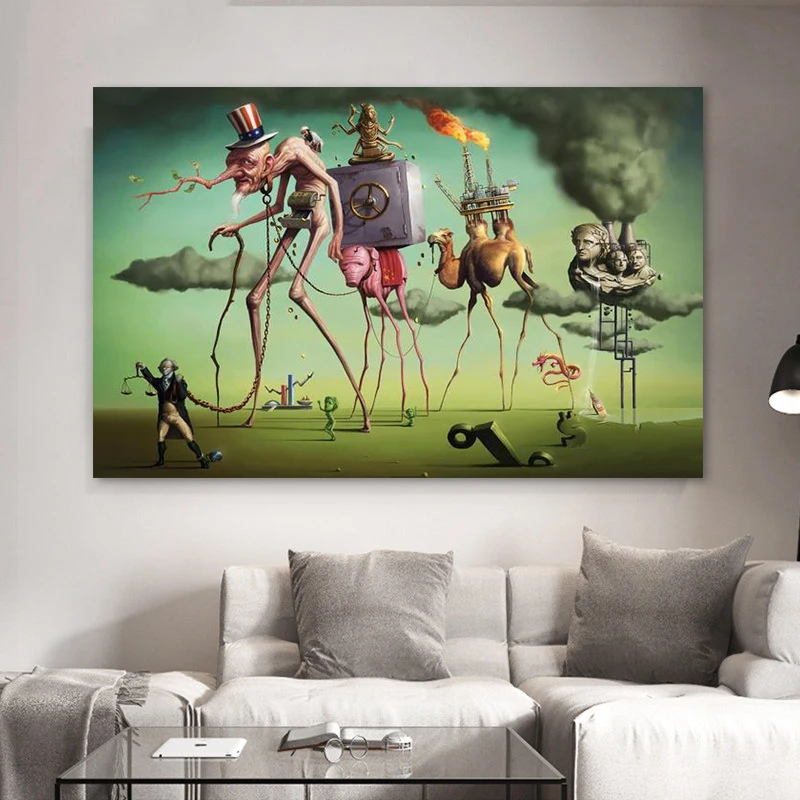 

Salvador Dali Surrealism Abstract Canvas Painting Posters and Prints Aesthetic Wall Art Pictures for Living Room Office Decor