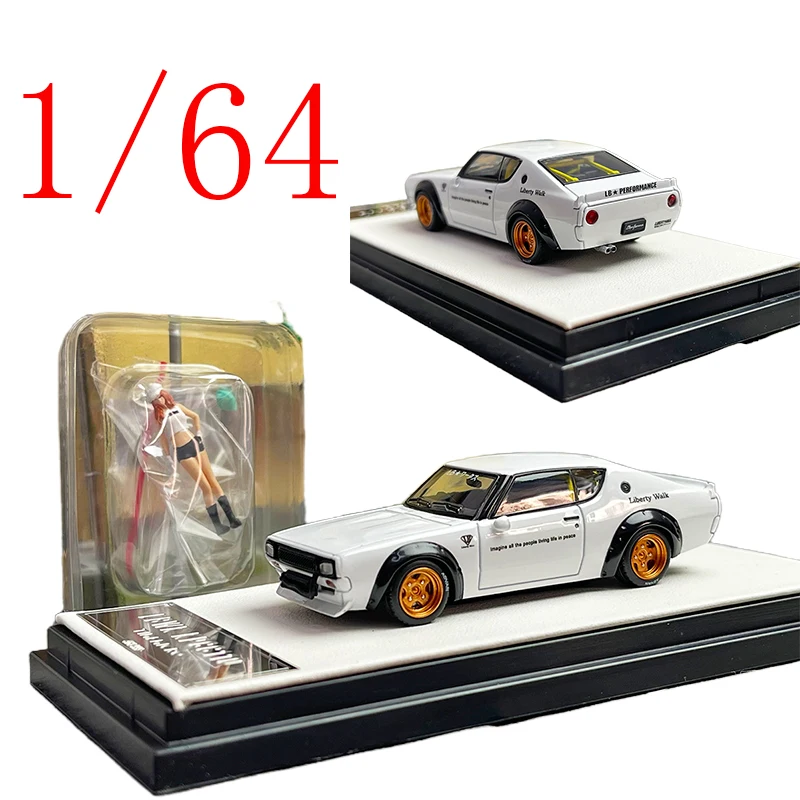

TM Diecast 1/64 Scale Nissan Alloy Model Cars Nissan KPGC110 LBWK Plain Paint Play Vehicles Toys for Boys Gift Original Box