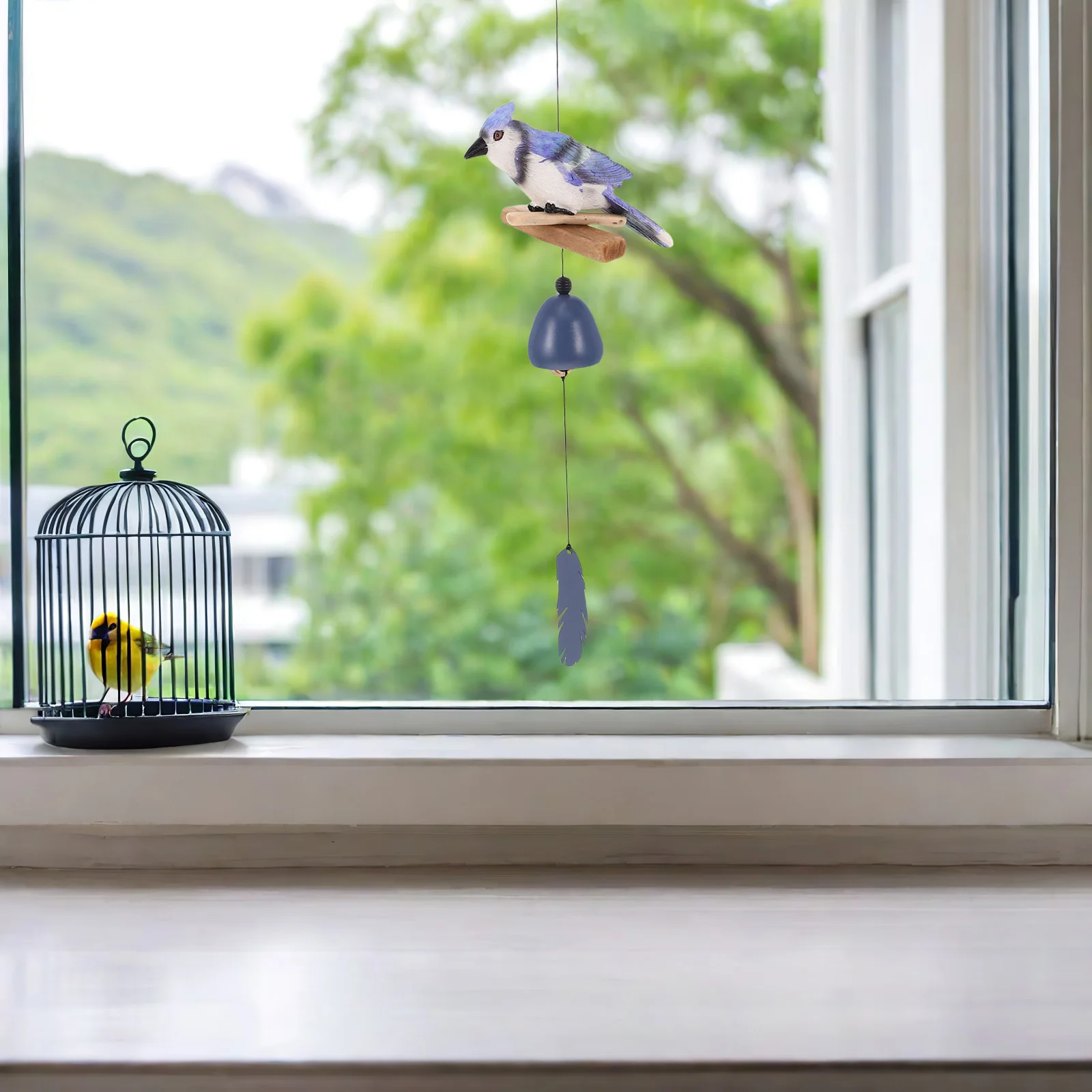 

Wind Chime Musical Chimes for outside Housewarming Bell Shaped Ornament Resin Tube