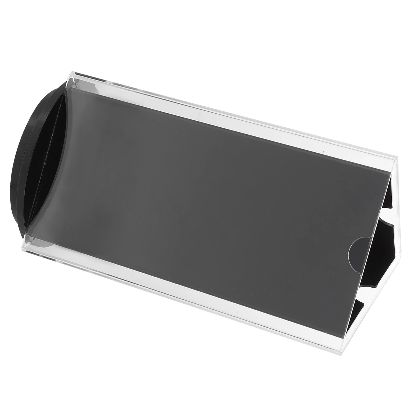 

360° Rotatable Acrylic Sign Tabletop Menu Display Stand Price Tag Table Card Holder Stable Base Desktop Paper Clip Menu Card