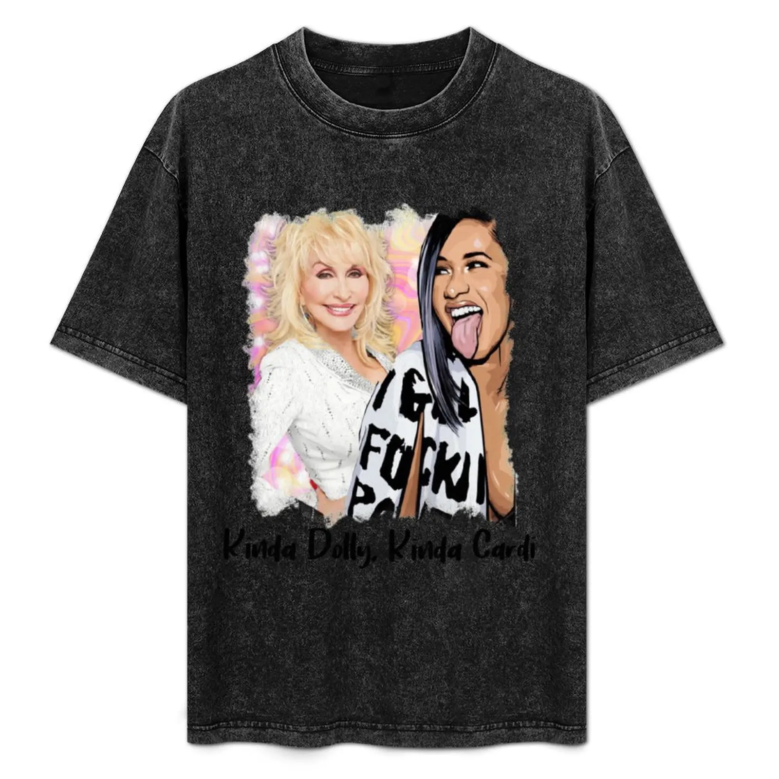 kinda dolly kinda CARDI funny cute rap country music Dolly Parton funny Jolene feeling cute T-Shirt