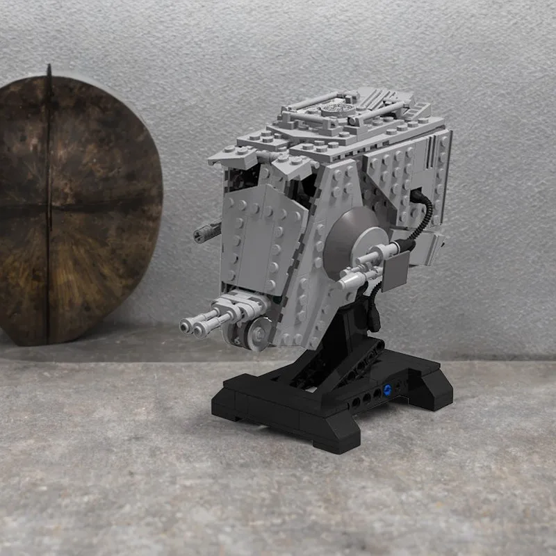 

422 шт. MOC Empire AT-ST' шлем в сборе, модели строительных блоков для детей, развивающие игрушки, подарки, настольные украшения