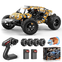 RC Car for Adults & Boys, 1:14 Desert 4WD Off-Road RC Truck Fast 40Km/h, Remote Control Car Two Batteries And Two Sets of Tires