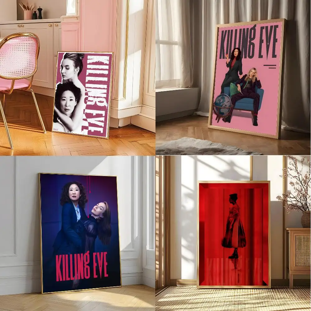 K-killing E-eves Horror Moive Poster Posters Sticky Vintage Room Home Bar Cafe Decor Kawaii Room Decor