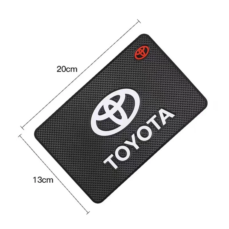 สําหรับ Toyota Corolla Rav4 Auris Camry Yaris Prius Prado CHR Avensis Avalon Tundra รถ Anti SLIP MAT ผู้ถือโทรศัพท์ Pad Non-SLIP MAT