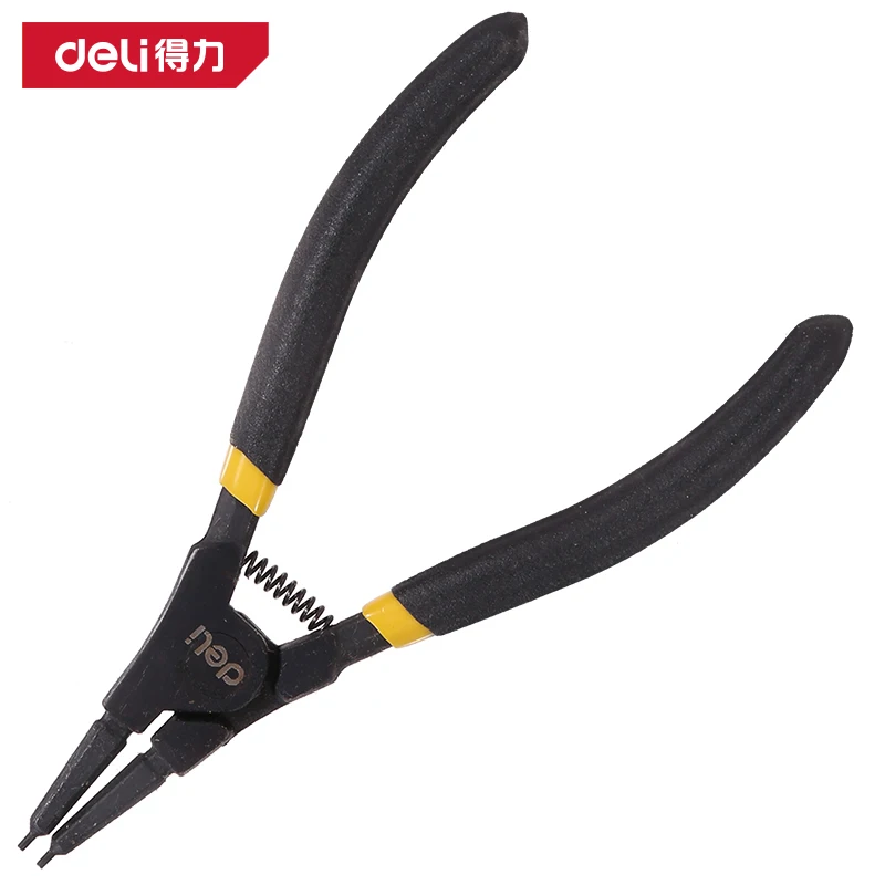 

DELI 5-дюймовые плоскогубцы для стопорных колец, плоскогубцы с игольчатыми носами для снятия и установки съемника, стопорные кольца, валы