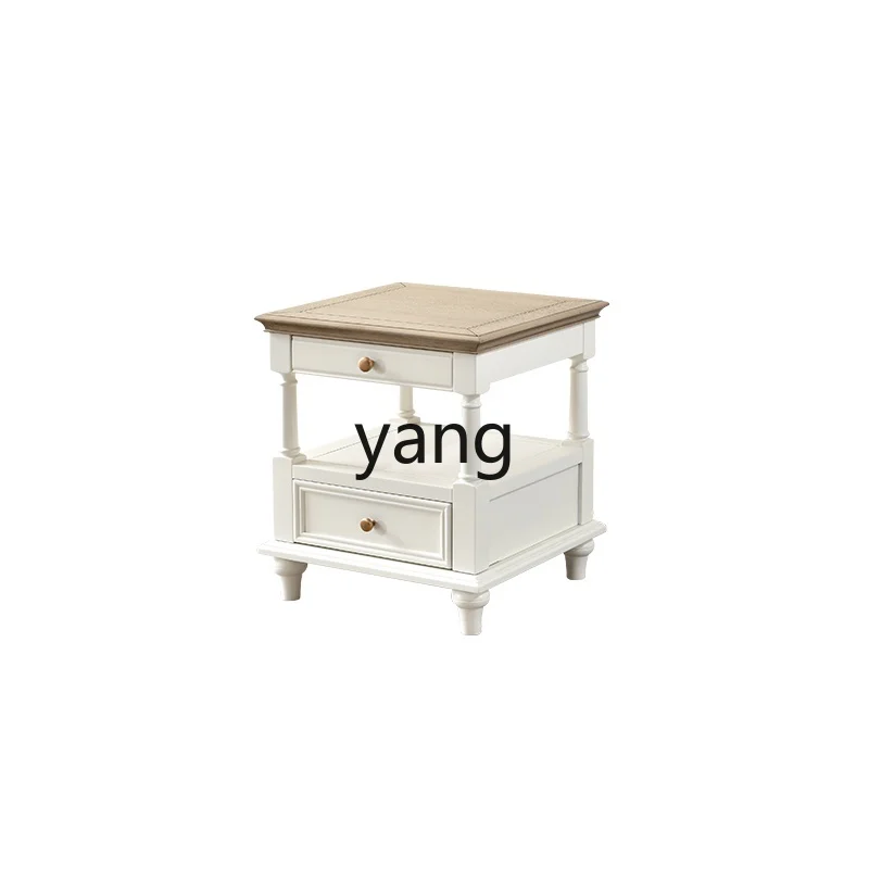 

Yjq Solid Wood Side Table Sofa So Easy So Beauty Cream Style Living Room Furniture Walnut