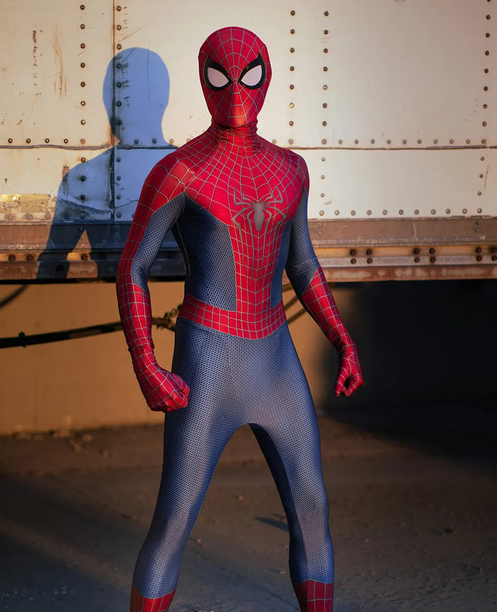 Halloween Men TASM 2 Spidercosplay Costume Cosplay supereroe Zentai Suit adulti bambini ragazzi tuta intera maschile