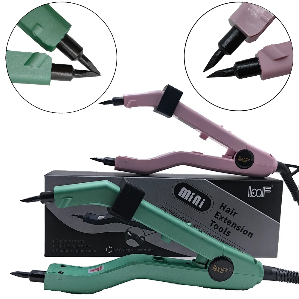 609B Pointed tipTemperature200℃ Hair Connectors Keratin Bonding Heat Iron Hair Extension Mini Heating Tip Adjustable Tools