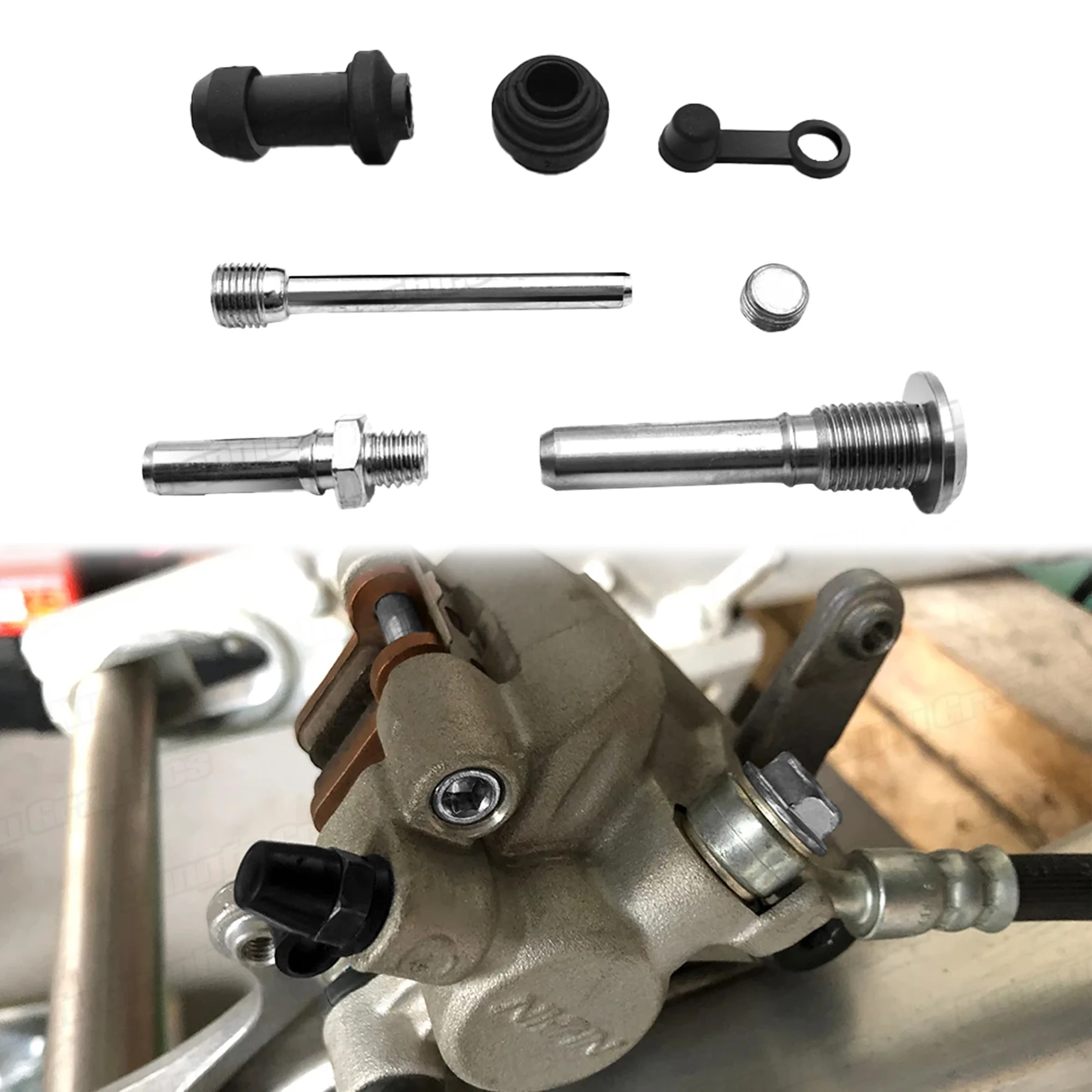 Motorcycle Rear Brake Repair Kit Caliper Bolts Pins Braking System for Nissin/NISIN Brake Calliper CRF KXF YZF RMZ