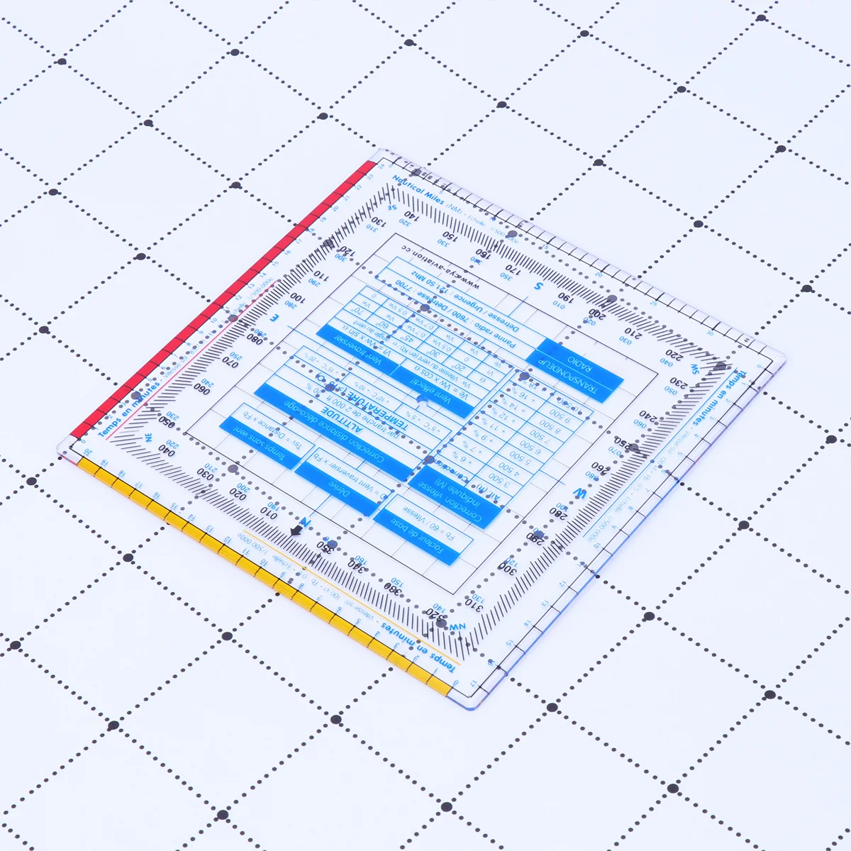 

1Pcs Plastic Vector Ruler Square Rustproof Flying Ruler Scale Accurate Measurement for School Stationery