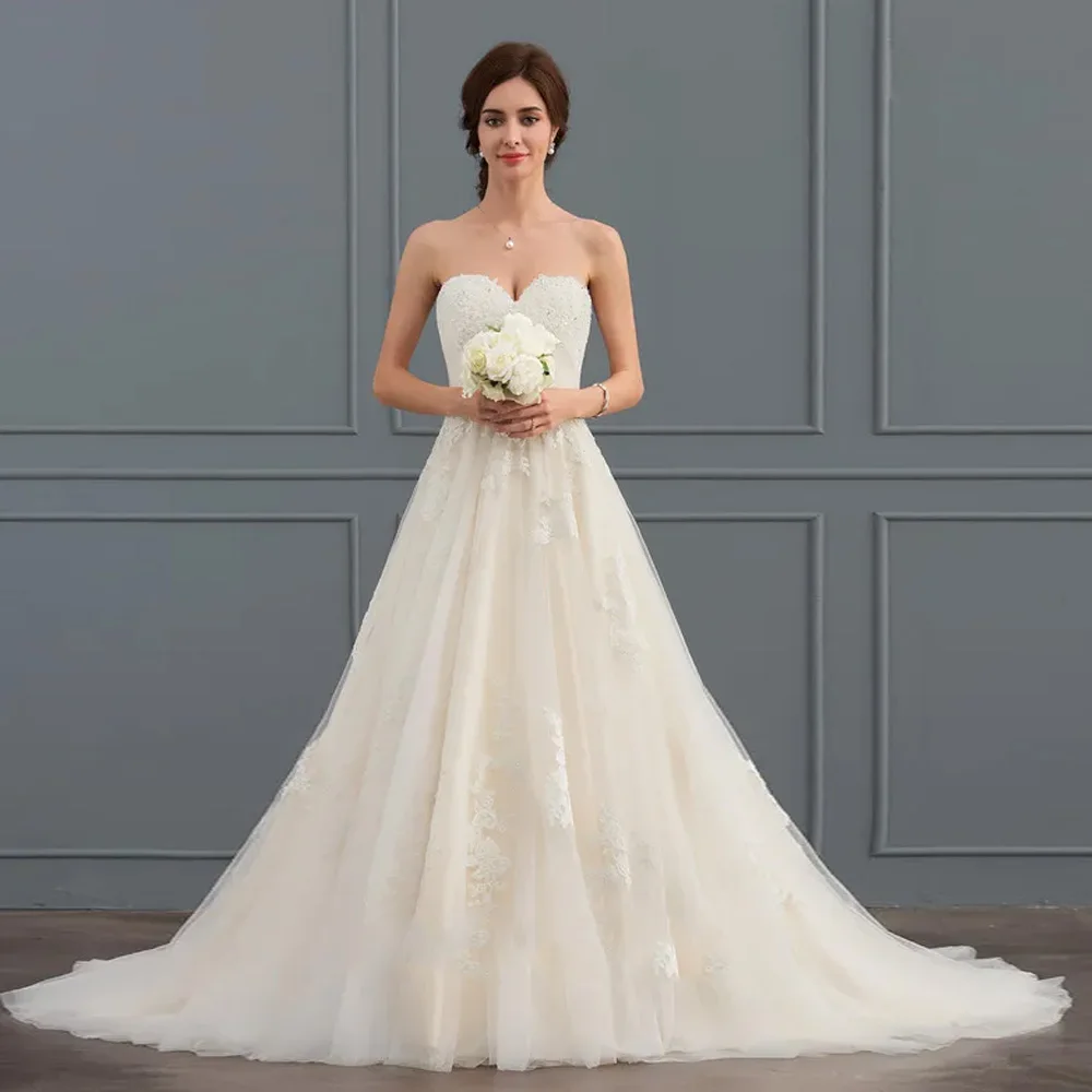 Elegant Corset Wedding Dresses for Ladies Elegant A Line Bridal Gowns Exquisite Sleeveless Vestidos De Novia 2026 LC0030
