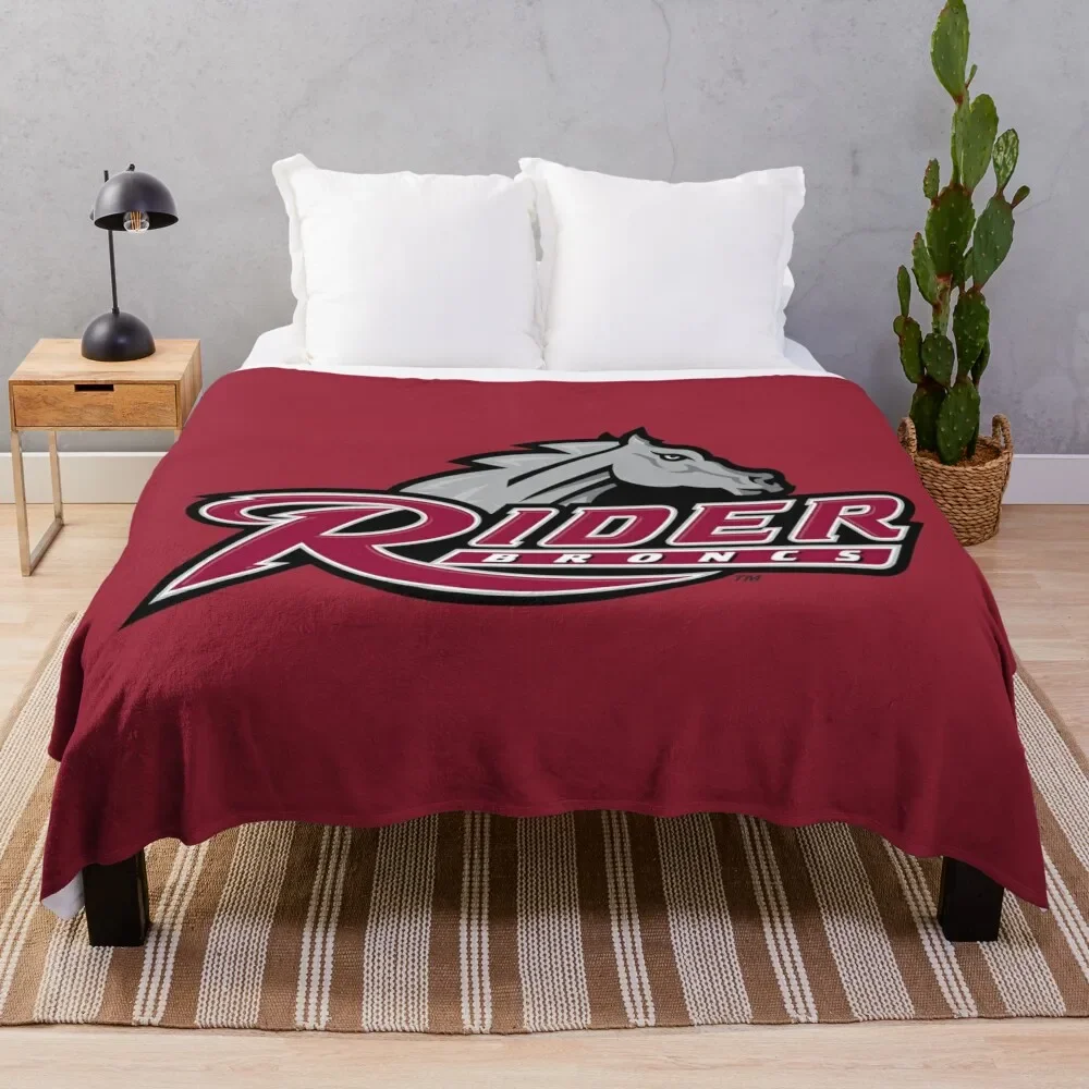 Rider Broncs Throw Blanket valentine gift ideas Decorative Sofas Blankets