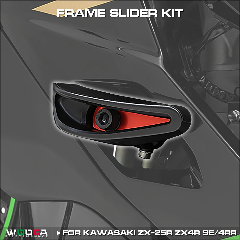 

Frame Slider Kit For KAWASAKI Ninja ZX-4R SE ZX-4RR ZX-25R 2021-2025 Frame Sliders Pro Shield Crash Skid Pad Guard Protection