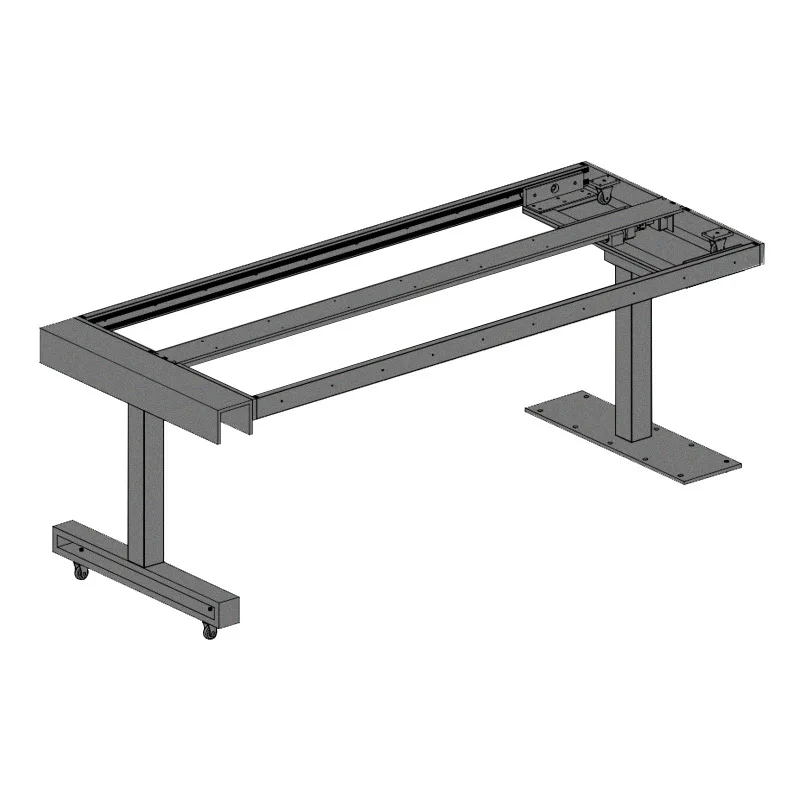 Electric telescopic lifting mobile island slide rail five accessories open kitchen dining table push-pull extension track