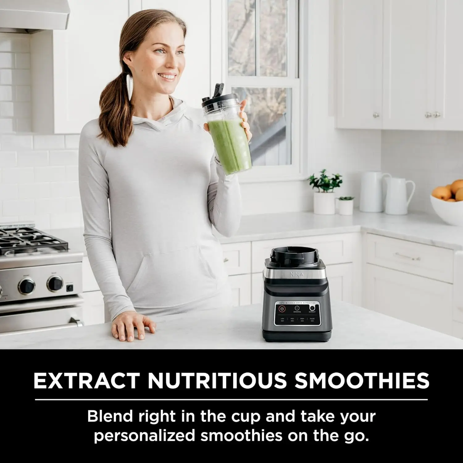 Professional Plus Blender DUO With Auto-iQ - The Single-serve Cup With Spout Lid Makes It Easy To Take Delicious, Nutrient-rich