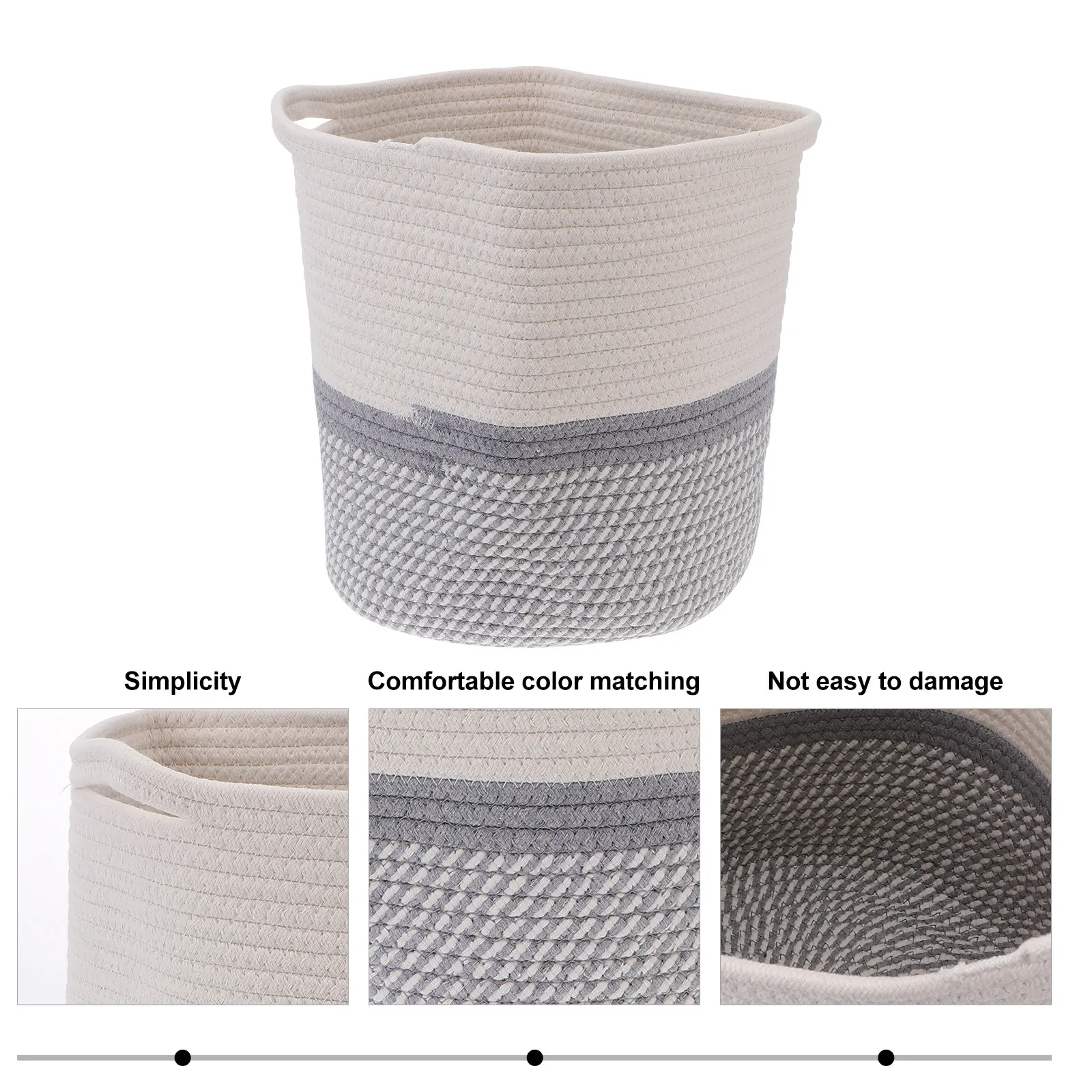 

Delicate Woven Storage Baskets Fashionable Versatile for Home Decor Food Container and Sundries Organizer Storage Basket
