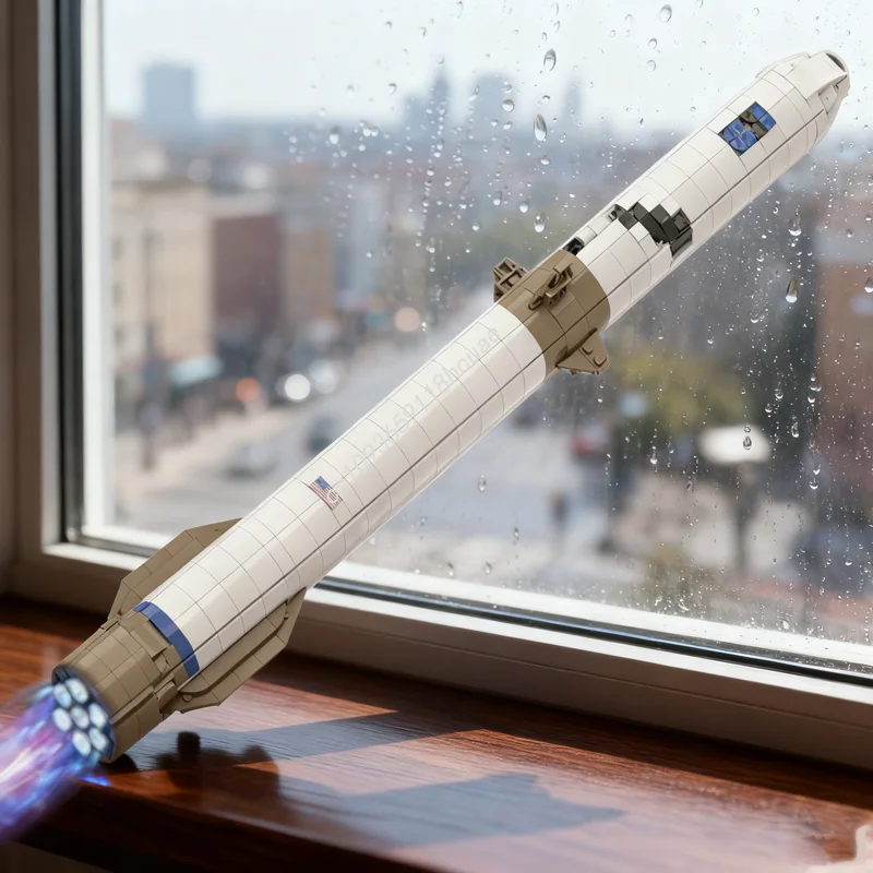 

912pcs MOC Icons New Glenn Rocket 1 SLS Scale Model Building Toys Blocks Construction Christmas Gifts Creative Education Idea