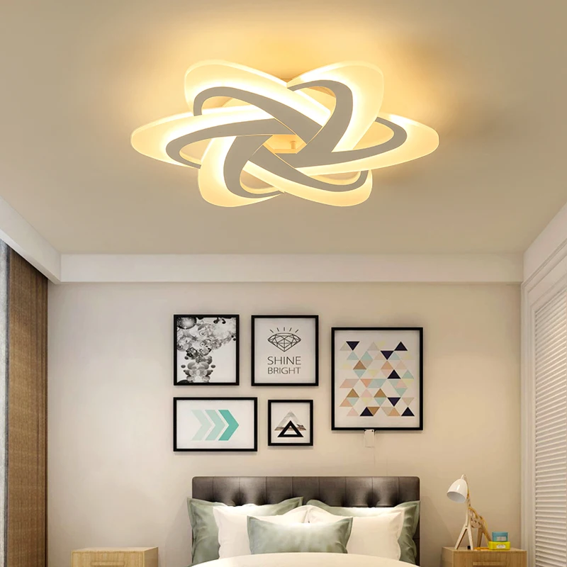 Acrylic LED Ceiling Lights Lampara De Techo Moderna Modern for Bedroom Study Room  Cocina  Lamp Fixtures