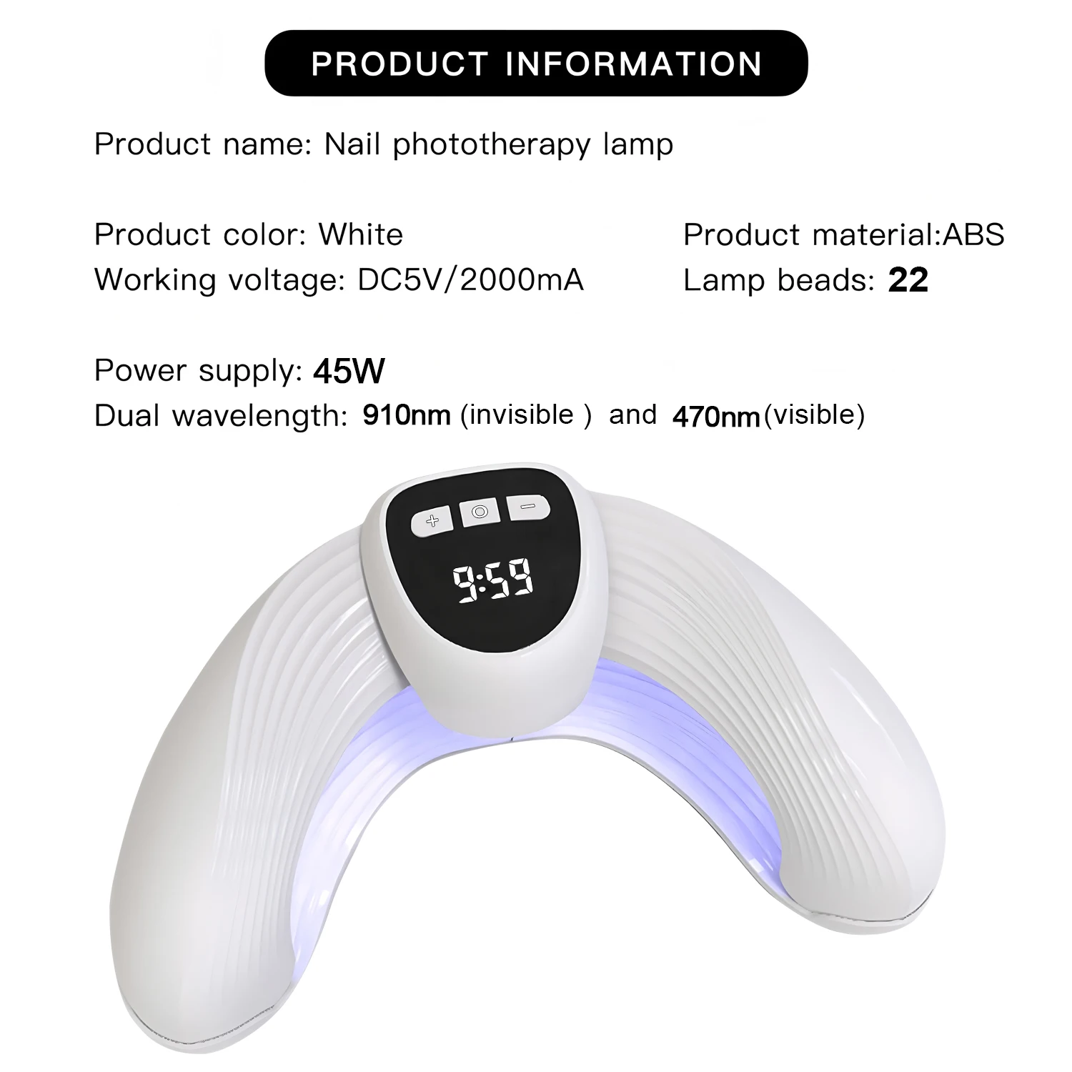 Nagel Schimmel Laser Behandeling Apparaat Reparatie Anti Blauw-wit licht Paronychia Onychomycose Ingegroeide Teennagel Voetverzorging