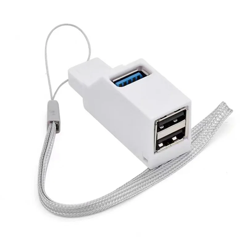 Adattatore HUB USB 3.0 Extender Mini Splitter Box 3 porte per PC Laptop Telefono cellulare Disco U ad alta velocità