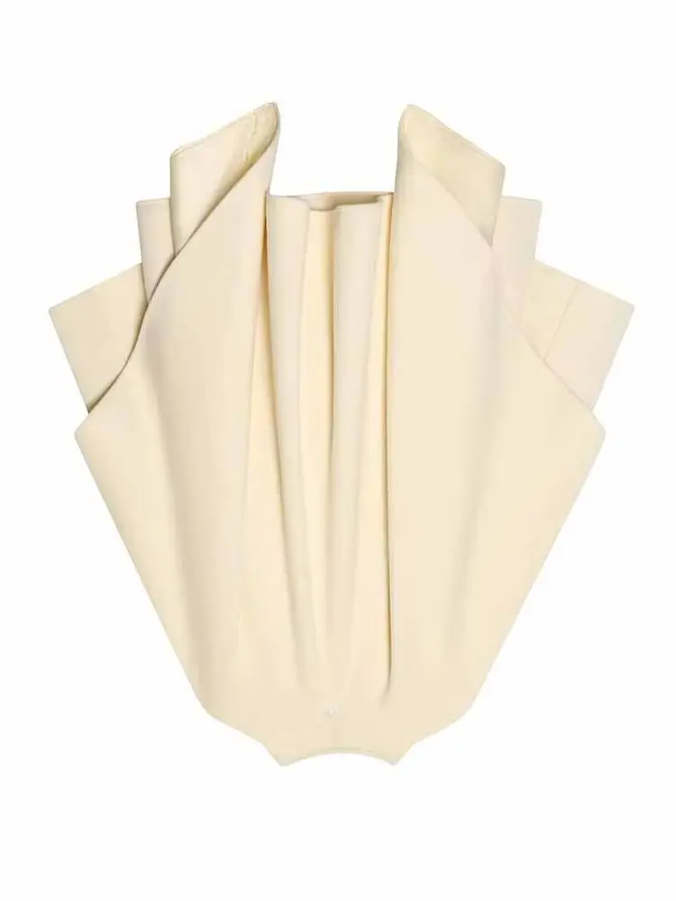 

HH Woman Winter Trend Fashion Long Sleeves Blended Fabrics Layered Decoration Coat Female Casual Versatile Commuting Overcoat