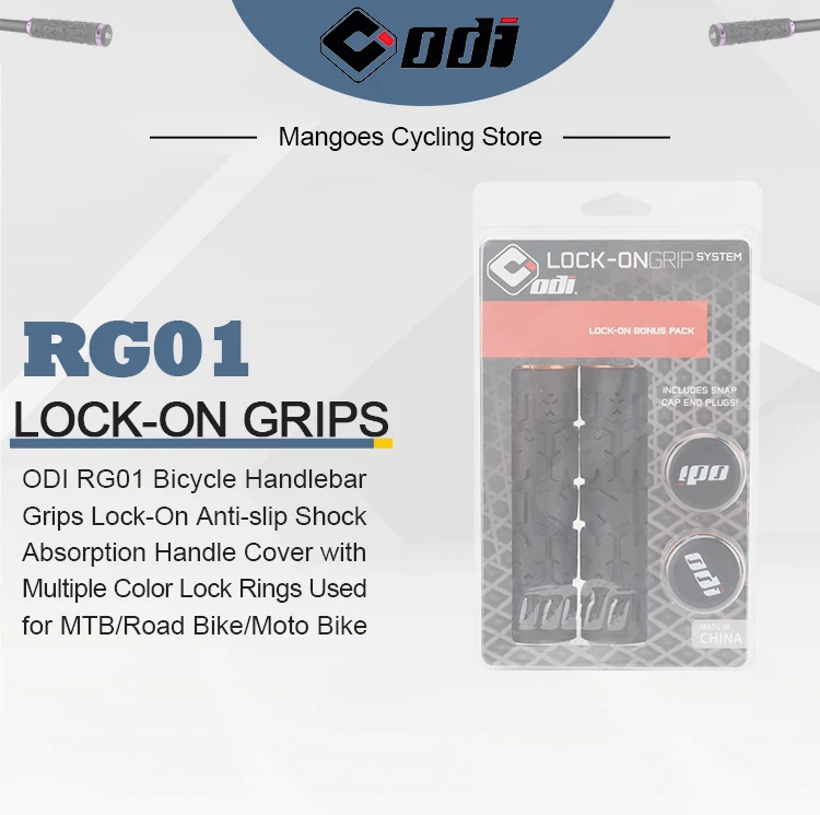 ODI RG01 Fahrradlenkergriffe Rogue Lock-on Anti-Rutsch-Stoßdämpfung Griffabdeckung Doppelverriegelung für MTB/Rennradteile – Detail 1