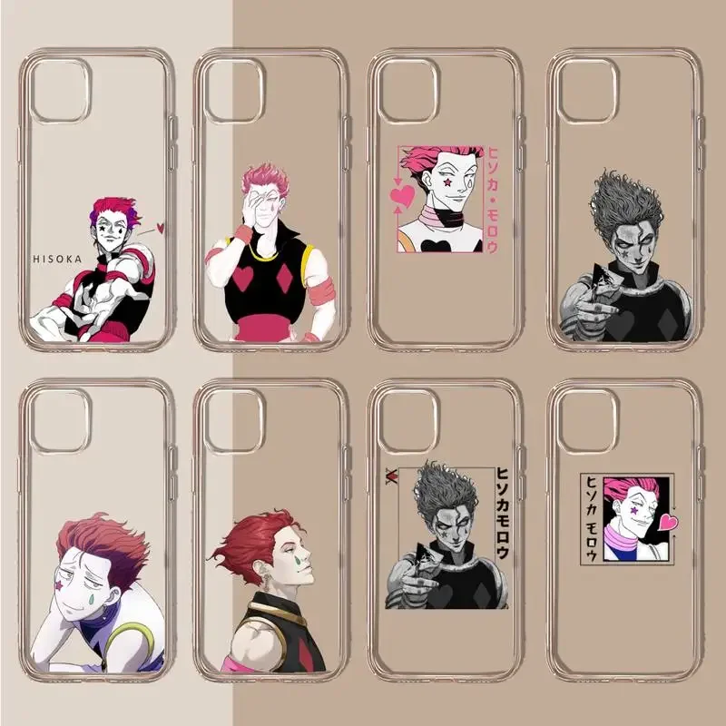 Hisoka Anime Hunter X Phone Case Transparent soft For iphone 11 13 12 14 15 pro max mini plus