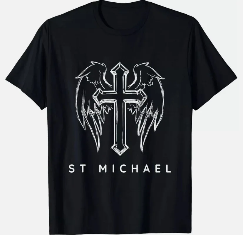 New Limited Saint Michael The Archangel Traditional Catholic Prayer T-Shirt