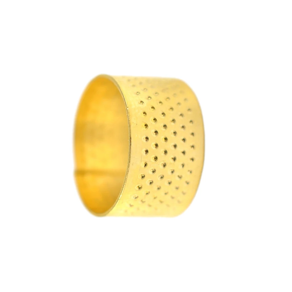 Metal Thimble Antique Thimble Ring Home Sewing 18x11mm Size Compact Design Convenient To Use Easy To Carry Gold Color