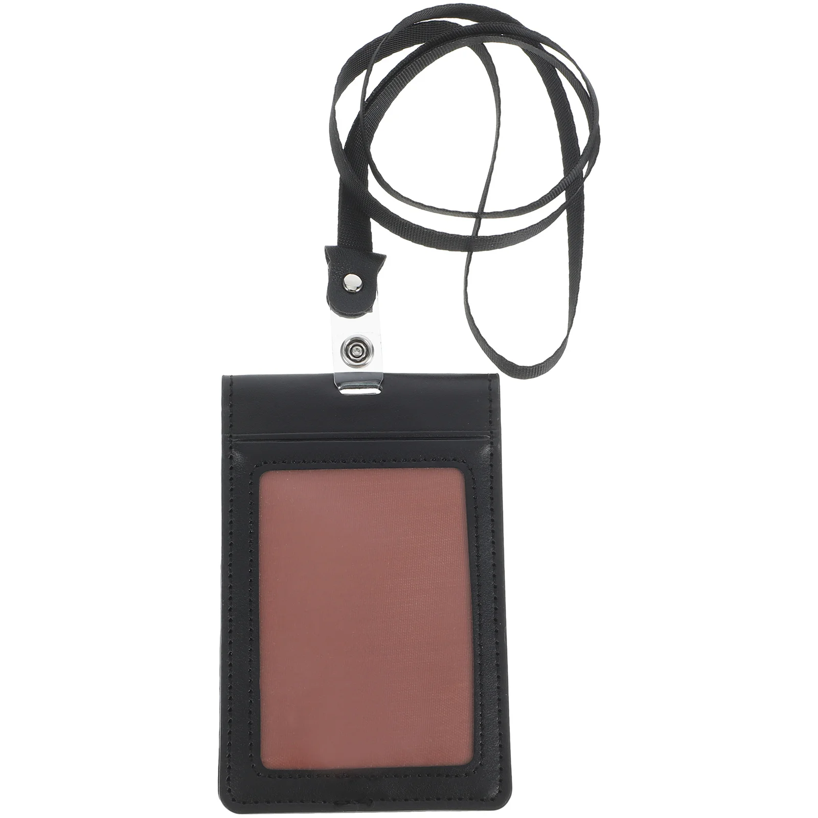 

Id Badge Holder Magnetic Card Cover for Women Nurse Name Tag Vertical Badge Sleeve Secure Protection Accessory