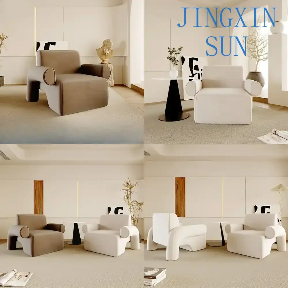 Single Sofa for Living Room Modern Minimalist Salon Reception Desk Chair Set for Home Office Decor Leisure Seating Furniture