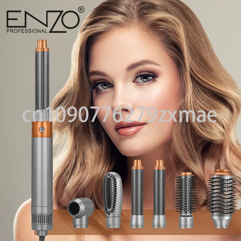 ENZO EN-4133 Professional Multifunctional 6 in 1 Hair Dryer Hair Curler Hair Straighter Hot Air Comb Box Set Barber Shop/Salon