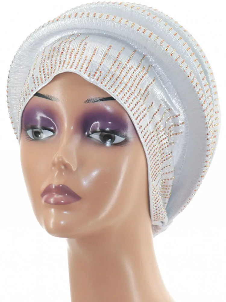 2026년 신상 아프리카 헤드타이 터번 나이지리아 오토 겔레 헤드랩 오토 겔레 여성 터번 캡 웨딩 겔레 무슬림 헤드랩 보닛