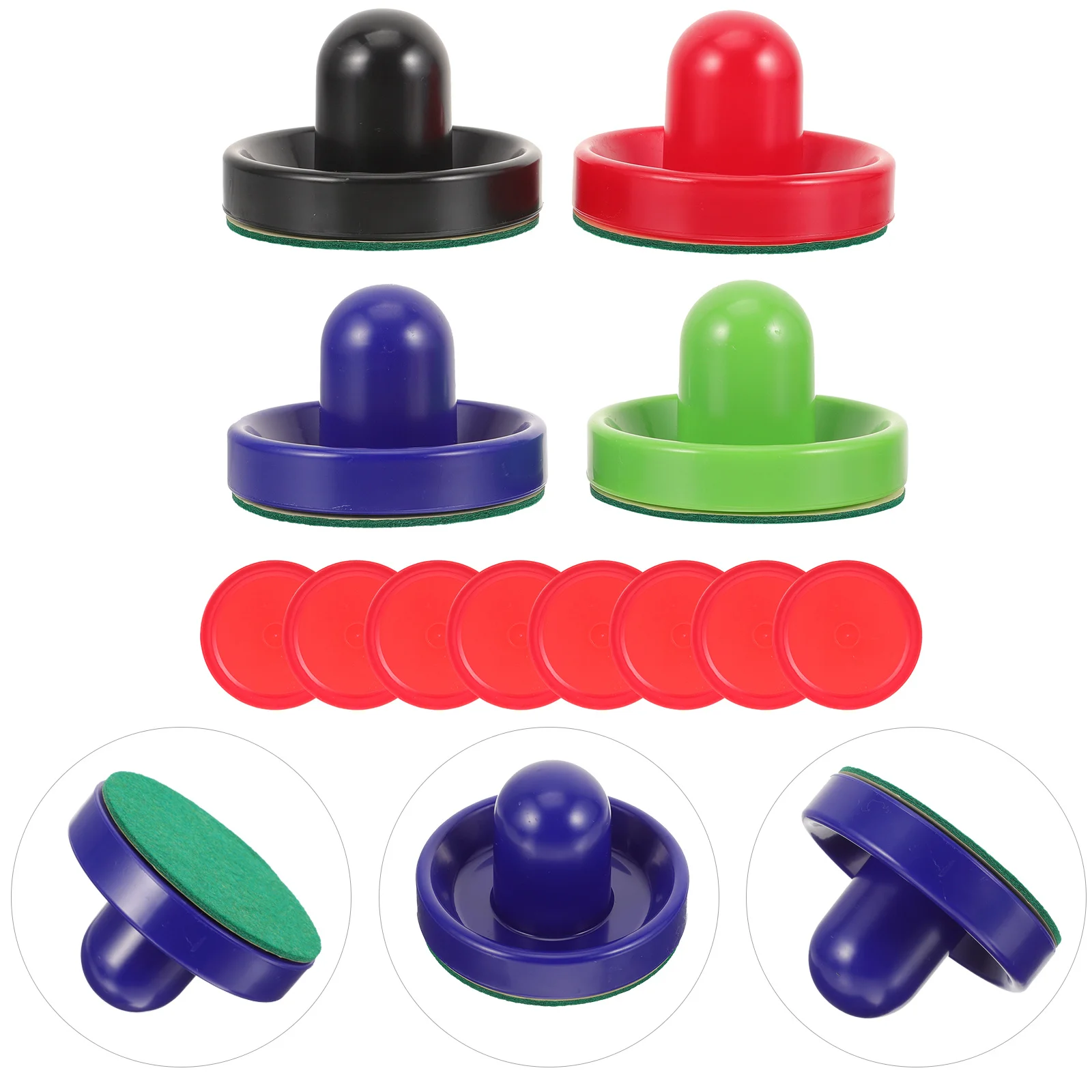 1 مجموعة هوكي الجليد كرات الصولجان انتهازي البسيطة البلاستيك منضدية لعبة استبدال أجزاء لملحقات طاولة الهوكي متعة لوازم الحفلات #5