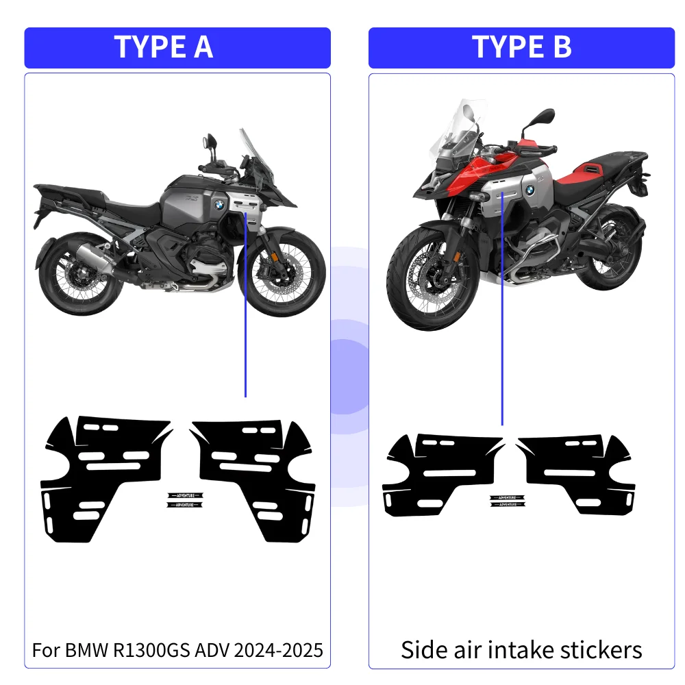 

Carbon Fiber Protective Sticker for BMW R1300GS Adventure Side air intake PVC Film Scratch Resistant Waterproof r1300gs 20242025