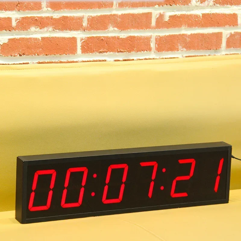 Multifunctional Lager Display Digit Red Interval Timer Countdown Wall Mounted Gym Timer