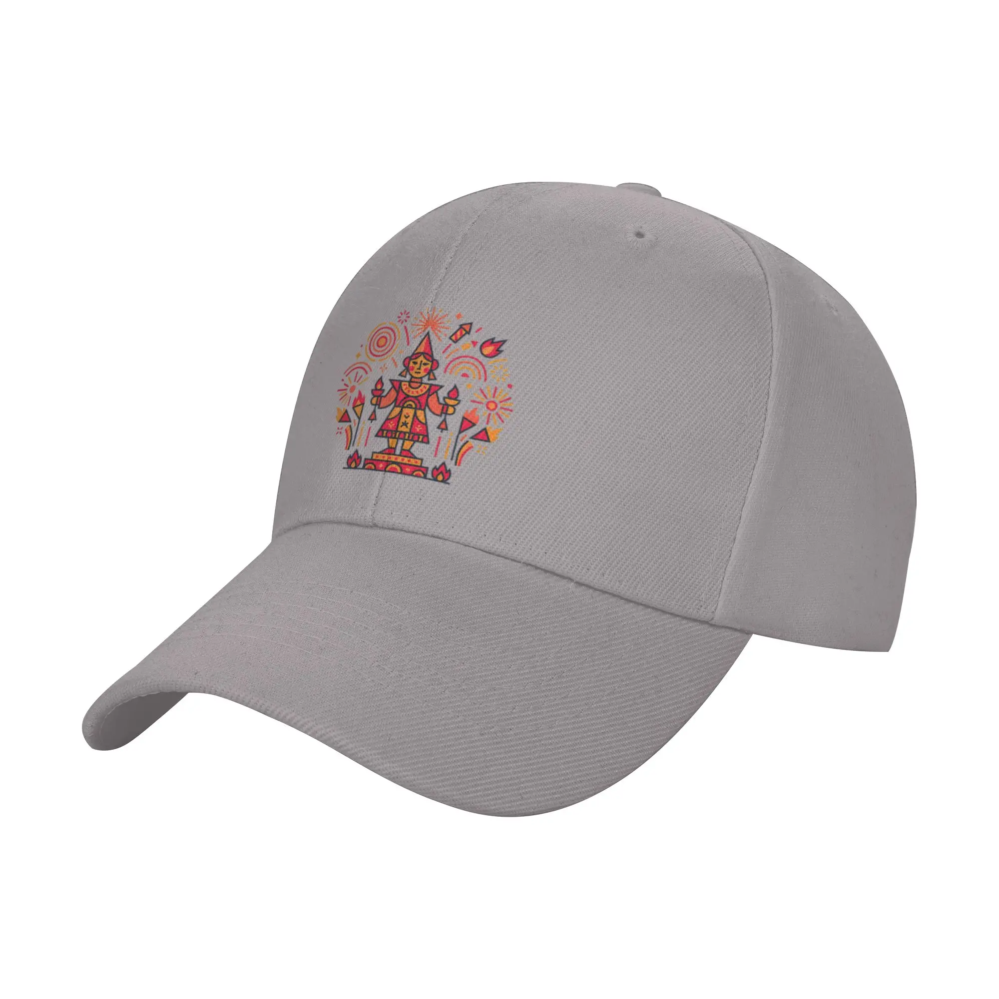 Hot Sale Las Fallas Valencia Fire Festival Folk Art Design Baseball Cap  Soft Brand Men Caps  City Wandering Brand Men Caps