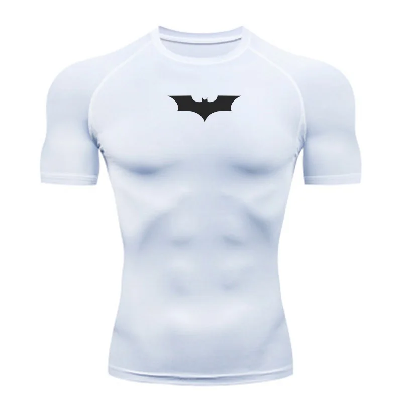 Eng anliegendes Herren-Lauf-T-Shirt mit kurzen Ärmeln, atmungsaktiv, schnelltrocknend, für Fitness, Gym, Sport und Jogging. – Detail 3