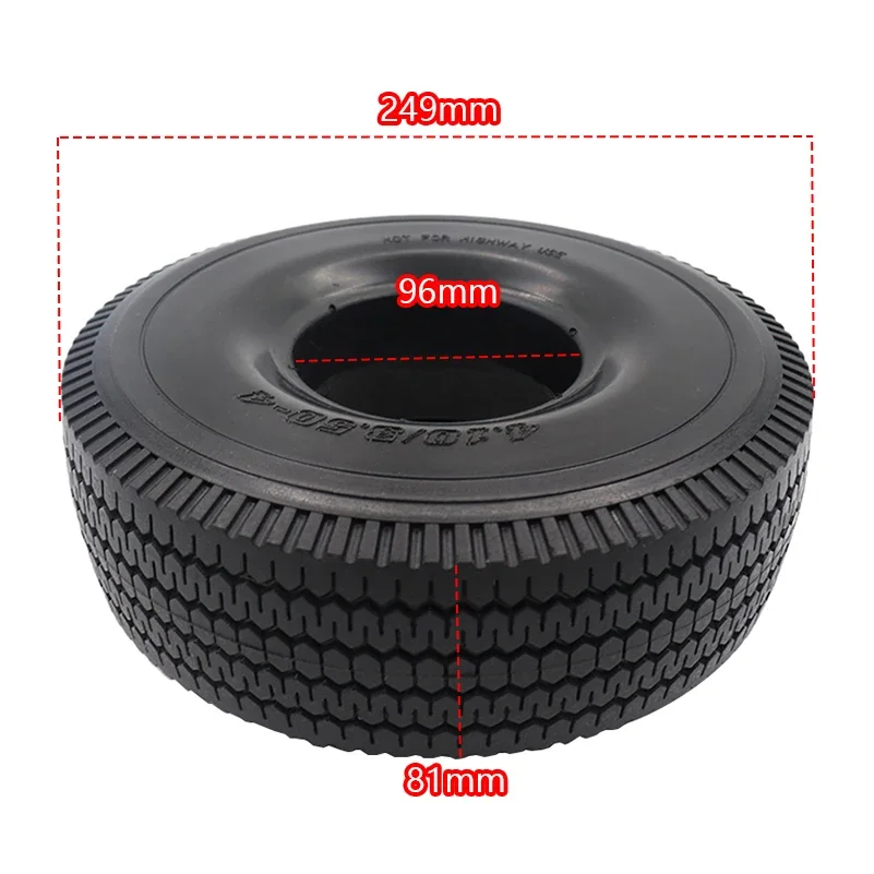 High Performance  Solid Tyre 4.10/ 3.50-4 Electric Scooter Without Inner Tube Wheel Tire