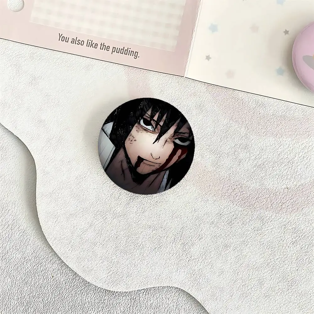 وسيم S-SasukesinhoS شارات باردة صفيح دبوس زر مخصص أنيمي دور المدرسة القديمة بروش الكرتون طوق شارة هدية #6