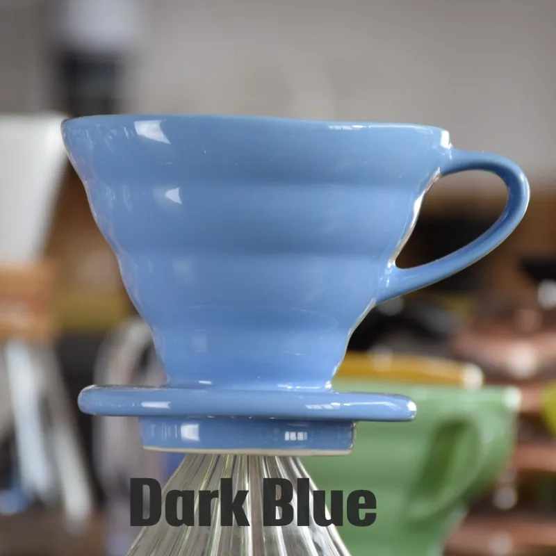 Ceramic coffee filter cup, hand flush funnel, coffee filter