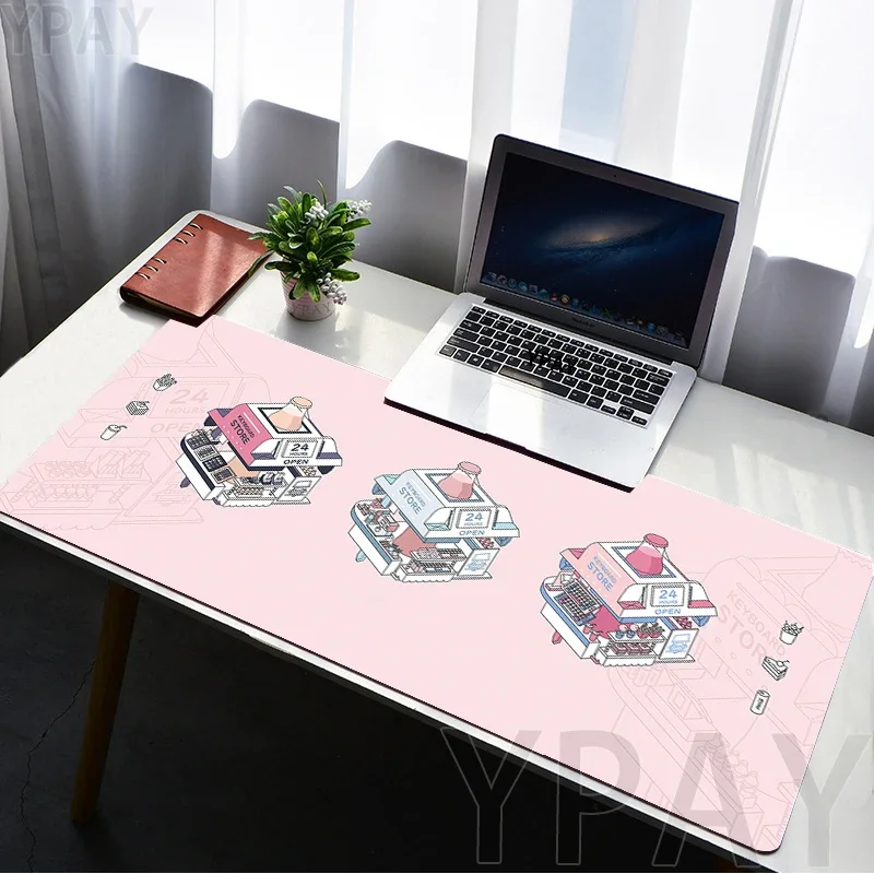 الوردي حصيرة مكتبية ألعاب ماوس لوحة ماوس كبيرة مكتب مكتب منصات كبيرة لوحة المفاتيح لوحة المفاتيح أغطية المفاتيح ماوس الحصير للكمبيوتر #1