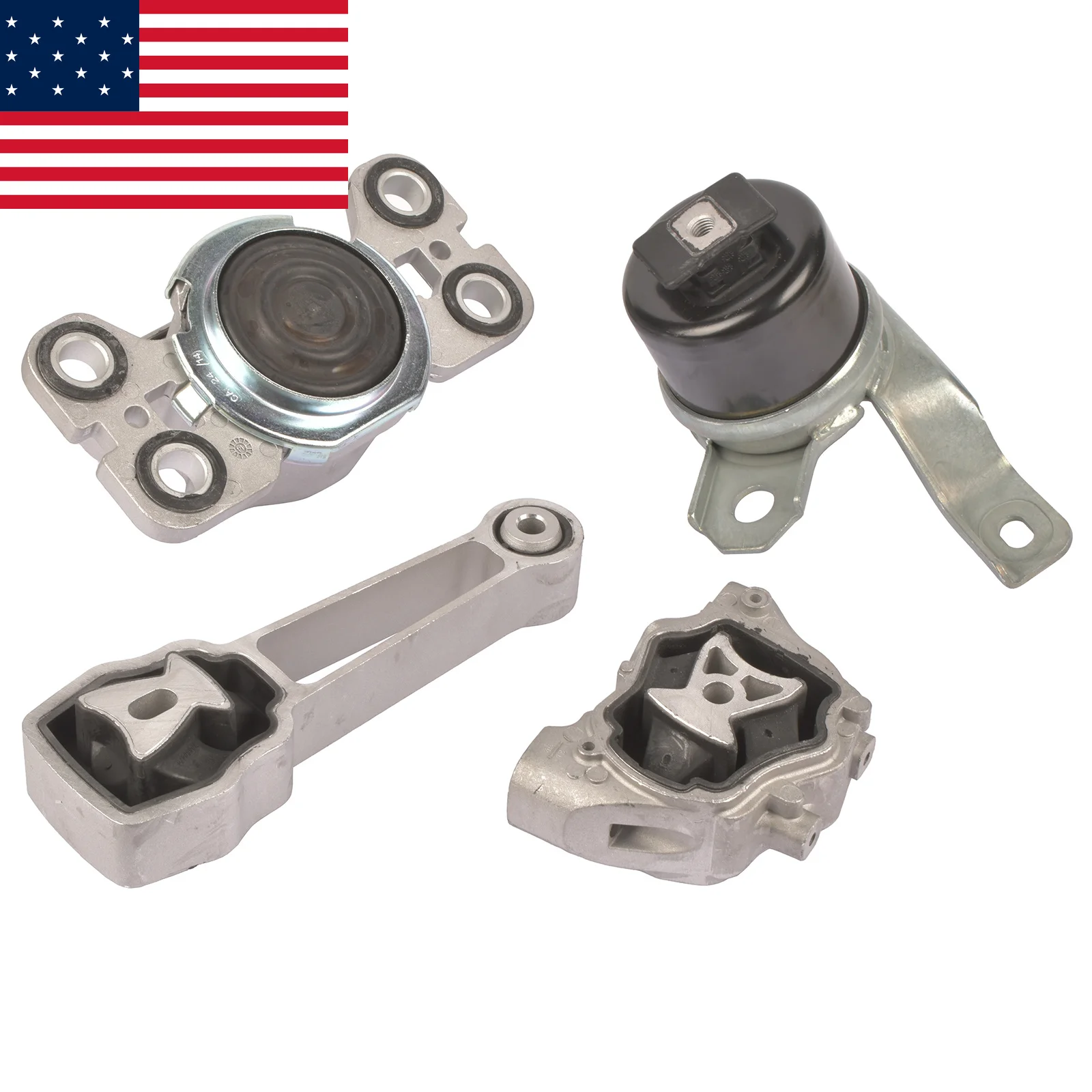 AP03 31257674 4*Engine Trans Torque Strut Kit Rear & Front for Volvo S60 S80 V60 XC70